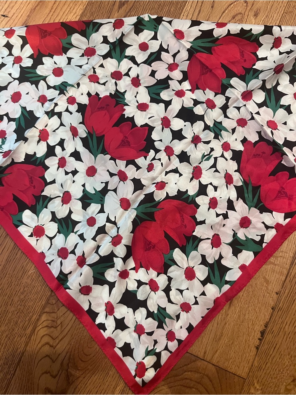 Talbots floral silk scarf